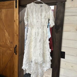 Formal White dress great for bridal shower or small wedding
